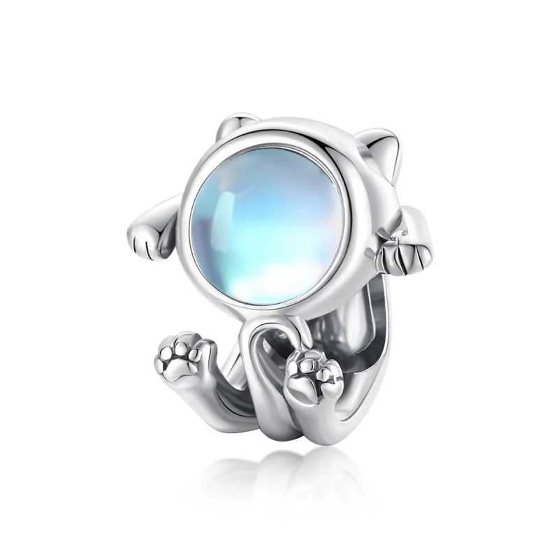 (image for) Pandora Style Silver Space Cat Charm - SCC1697 - Product Image