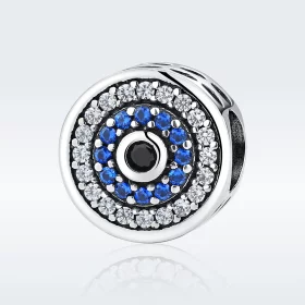 Pandora Style Silver Sparkle Eye Charm - SCC092 Pandora Style Silver Sparkle Eye Charm - SCC092