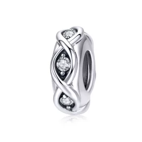 Pandora Style Silver Sparkle Spacer - SCC1153