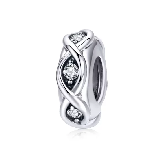 Pandora Style Silver Sparkle Spacer - SCC1153