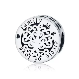 Pandora Style Silver Sparkling Family Tree Charm - SCC1324 Pandora Style Silver Sparkling Family Tree Charm - SCC1324