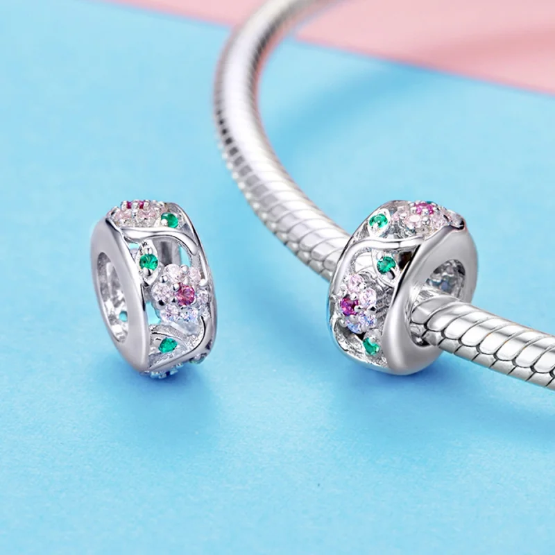 (image for) Pandora Style Silver Spring Charm - BSC039 - View 3