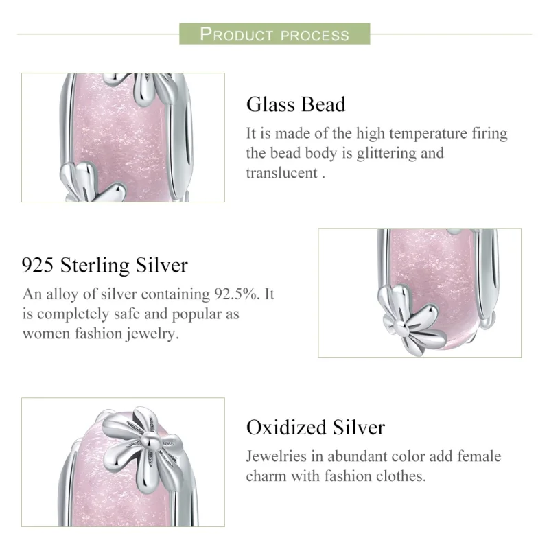 (image for) Pandora Style Silver Spring Flowers Charm - SCC860 - View 7