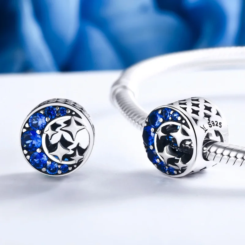 (image for) Pandora Style Silver Star Moon Myth Charm - SCC184 - View 5
