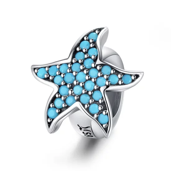 Pandora Style Silver Starfish Charm - SCC1313