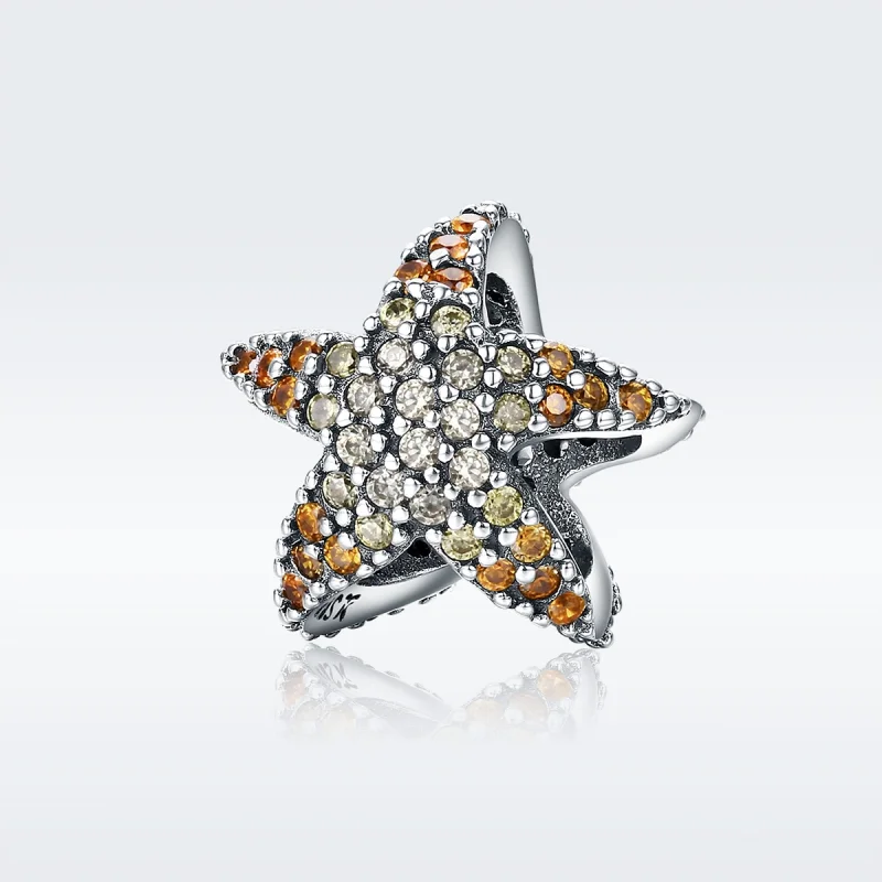 (image for) Pandora Style Silver Starfish Charm - SCC586 - View 2