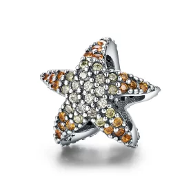 Pandora Style Silver Starfish Charm - SCC586 Pandora Style Silver Starfish Charm - SCC586