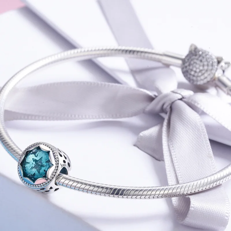 (image for) Pandora Style Silver Starry Sky Charm - SCC692 - View 4