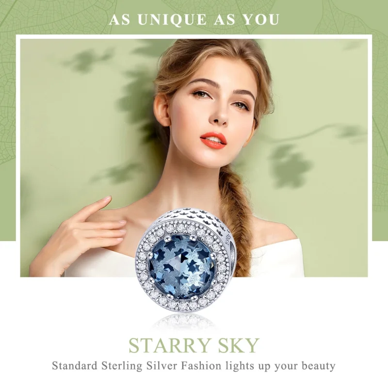 (image for) Pandora Style Silver Starry Sky Charm - SCC730 - View 6