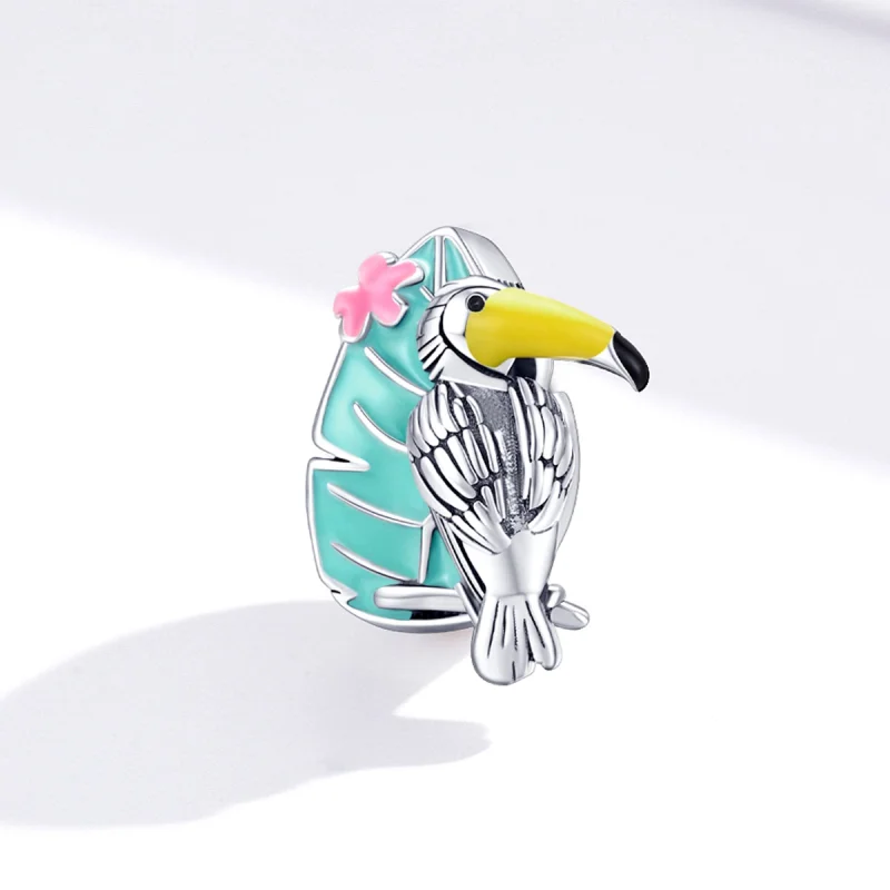 (image for) Pandora Style Silver Stork Charm - SCC1531 - View 2