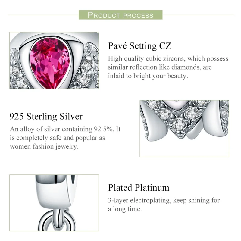 (image for) Pandora Style Silver Story of Tulip Dangle - SCC1027 - View 7