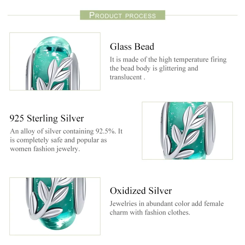 (image for) Pandora Style Silver Summer Branches Charm - SCC863 - View 7