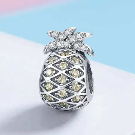 Pandora Style Silver Summer Pineapple Charm - SCC936