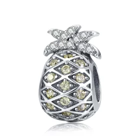 Pandora Style Silver Summer Pineapple Charm - SCC936