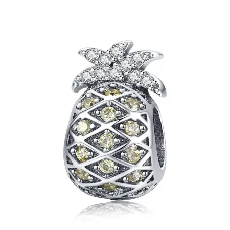 Pandora Style Silver Summer Pineapple Charm - SCC936