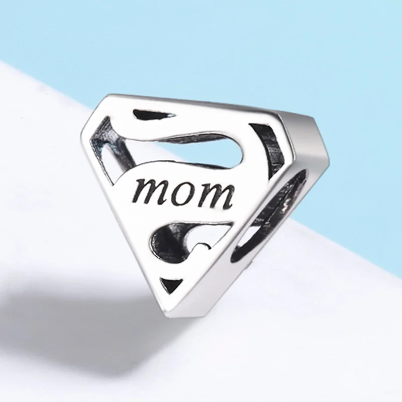 (image for) Pandora Style Silver Super Mom Charm - SCC429 - View 3