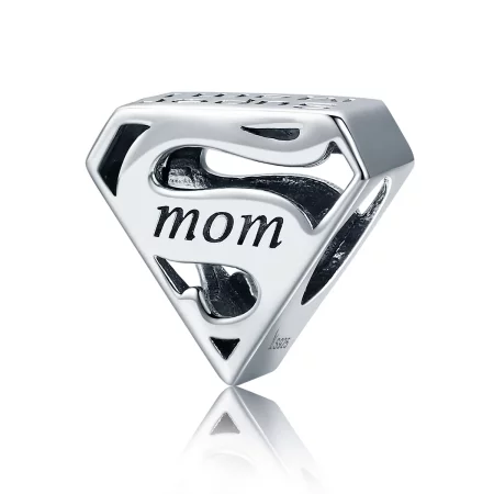 Pandora Style Silver Super Mom Charm - SCC429 Pandora Style Silver Super Mom Charm - SCC429