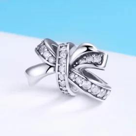 Pandora Style Silver Sweet Bow Charm - SCC773 Pandora Style Silver Sweet Bow Charm - SCC773