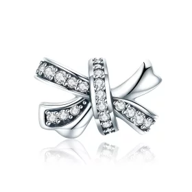 Pandora Style Silver Sweet Bow Charm - SCC773 Pandora Style Silver Sweet Bow Charm - SCC773