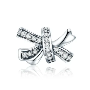 (image for) Pandora Style Silver Sweet Bow Charm - SCC773