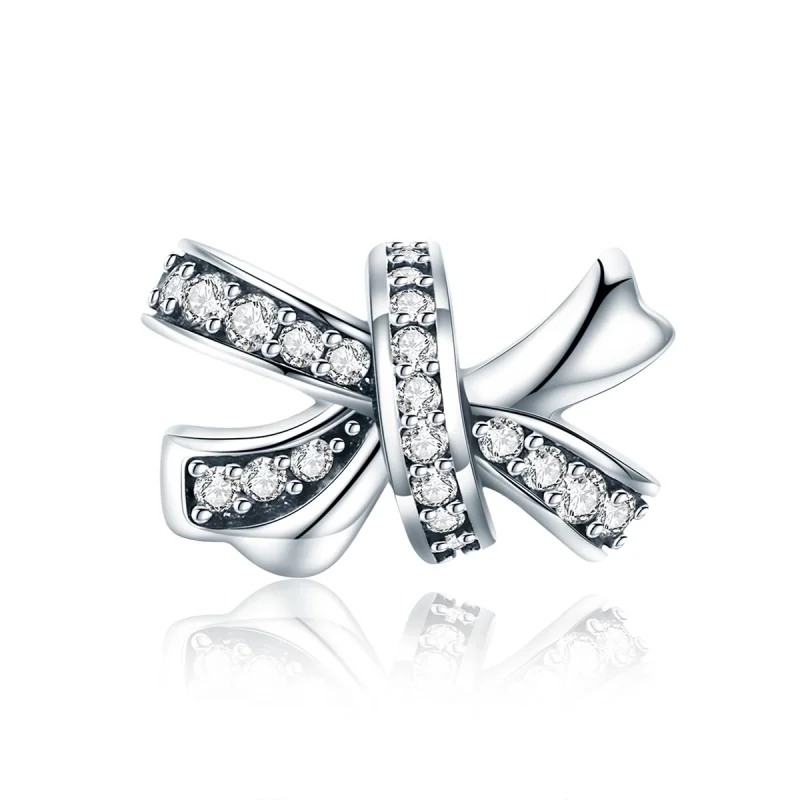 (image for) Pandora Style Silver Sweet Bow Charm - SCC773 - Product Image