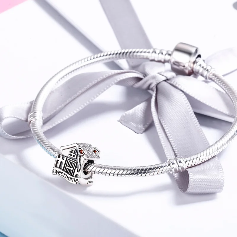 (image for) Pandora Style Silver Sweethome Charm - SCC416 - View 4