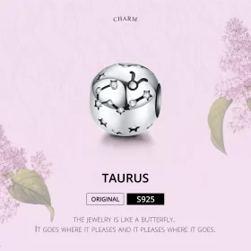 Pandora Style Silver Taurus Charm - SCC1218-2 Pandora Style Silver Taurus Charm - SCC1218-2
