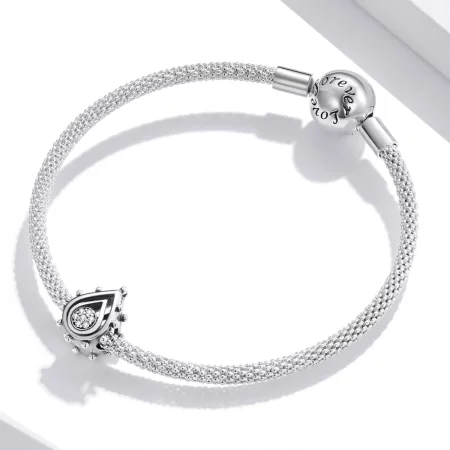 Pandora Style Silver Teardrop Charm - SCC1723