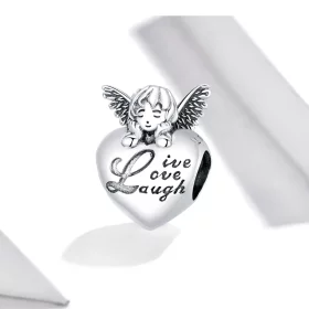 Pandora Style Silver Thanksgiving Angel Charm - SCC1633 Pandora Style Silver Thanksgiving Angel Charm - SCC1633