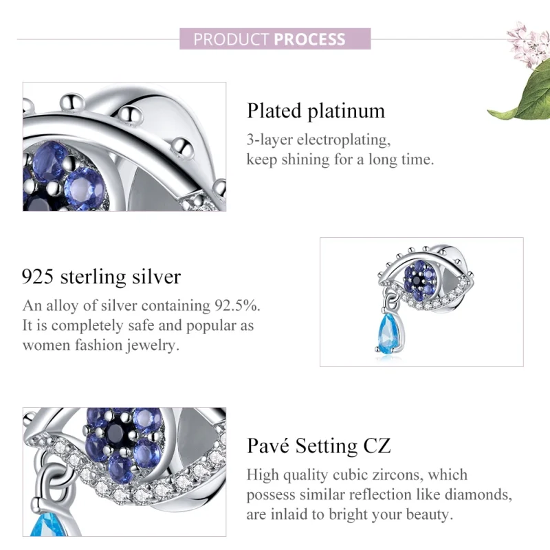 (image for) Pandora Style Silver The Eye of Mystery Charm - SCC1775 - View 8