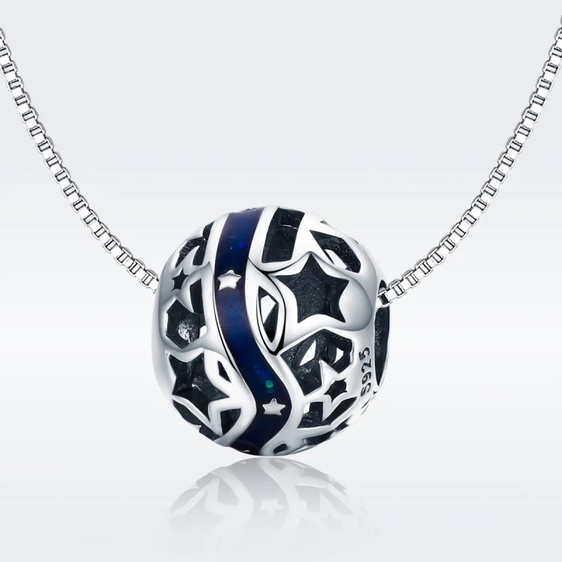(image for) Pandora Style Silver The Shining Star River Charm - SCC640 - View 8