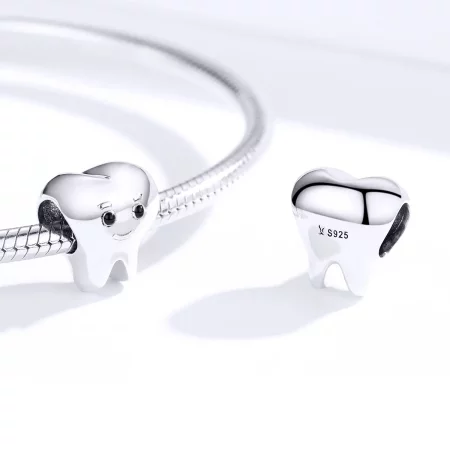 Pandora Style Silver Tooth Charm - SCC1401