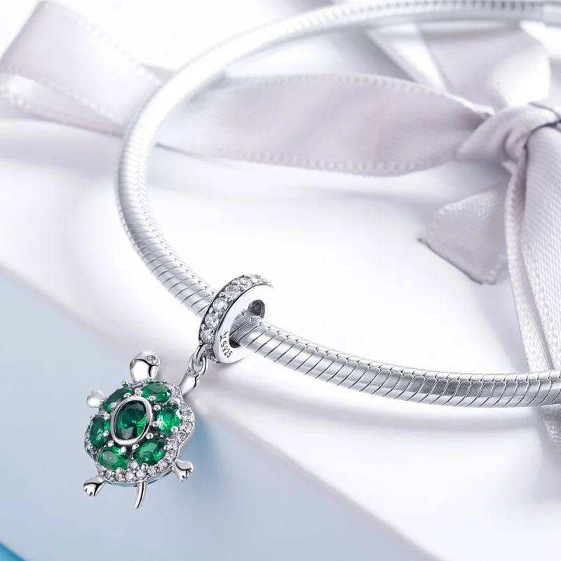 (image for) Pandora Style Silver Tortoise Dangle - SCC1017 - View 4