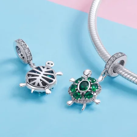 Pandora Style Silver Tortoise Dangle - SCC1017