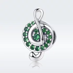 Pandora Style Silver Treble Clef Charm - SCC450 Pandora Style Silver Treble Clef Charm - SCC450