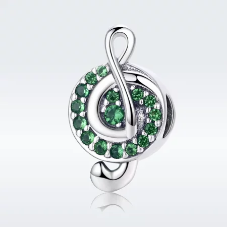 Pandora Style Silver Treble Clef Charm - SCC450