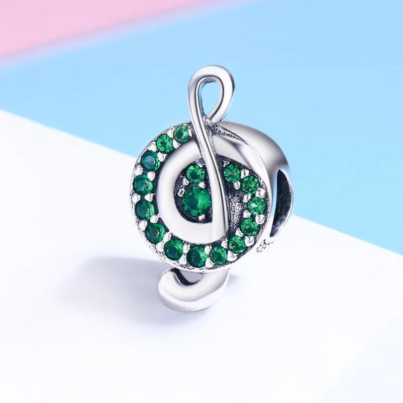 (image for) Pandora Style Silver Treble Clef Charm - SCC450 - View 3