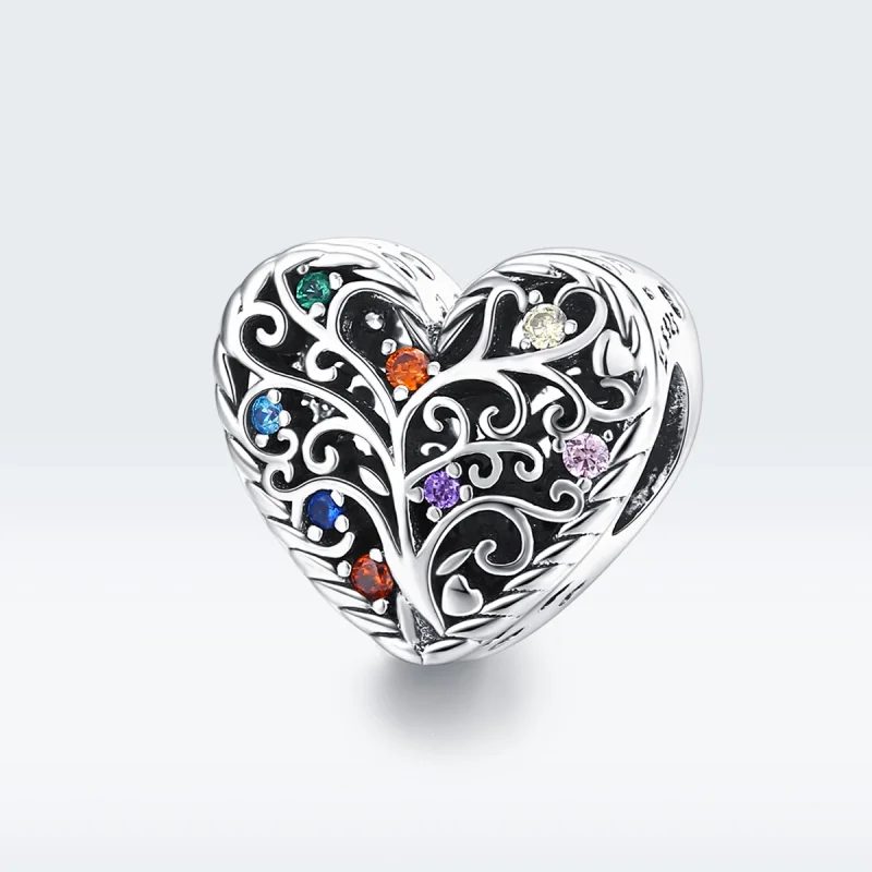 (image for) Pandora Style Silver Tree of Life Charm - SCC1608 - View 5