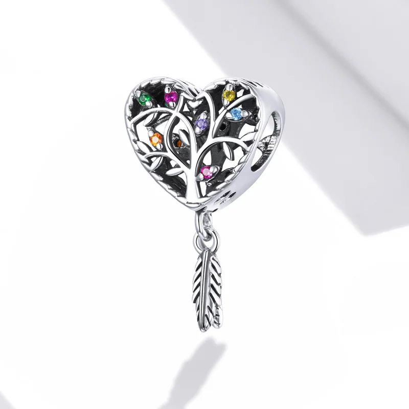 (image for) Pandora Style Silver Tree of Life Charm - SCC1768 - View 2
