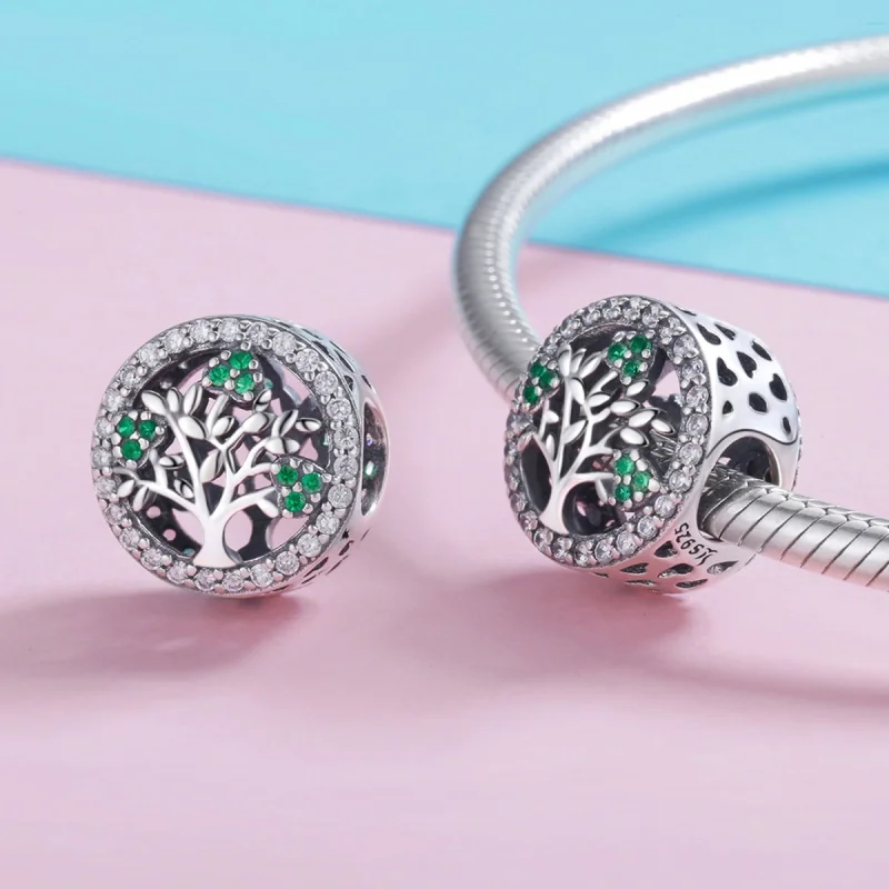 (image for) Pandora Style Silver Tree of Life Charm - SCC919 - View 4