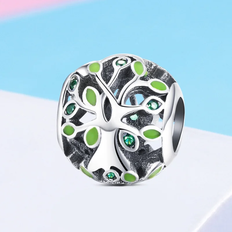 (image for) Pandora Style Silver Tree of Life Charm - SCC994 - View 2