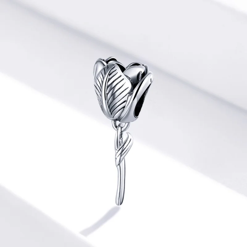 (image for) Pandora Style Silver Tulip Charm - SCC1514 - View 2