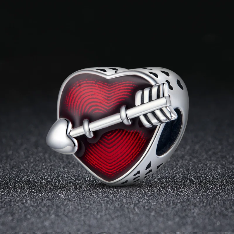 (image for) Pandora Style Silver Valentine's Day First Love Charm - SCC480 - View 3