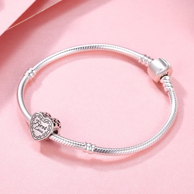 (image for) Pandora Style Silver Valentine's Day First Love Charm - SCC480 - View 5