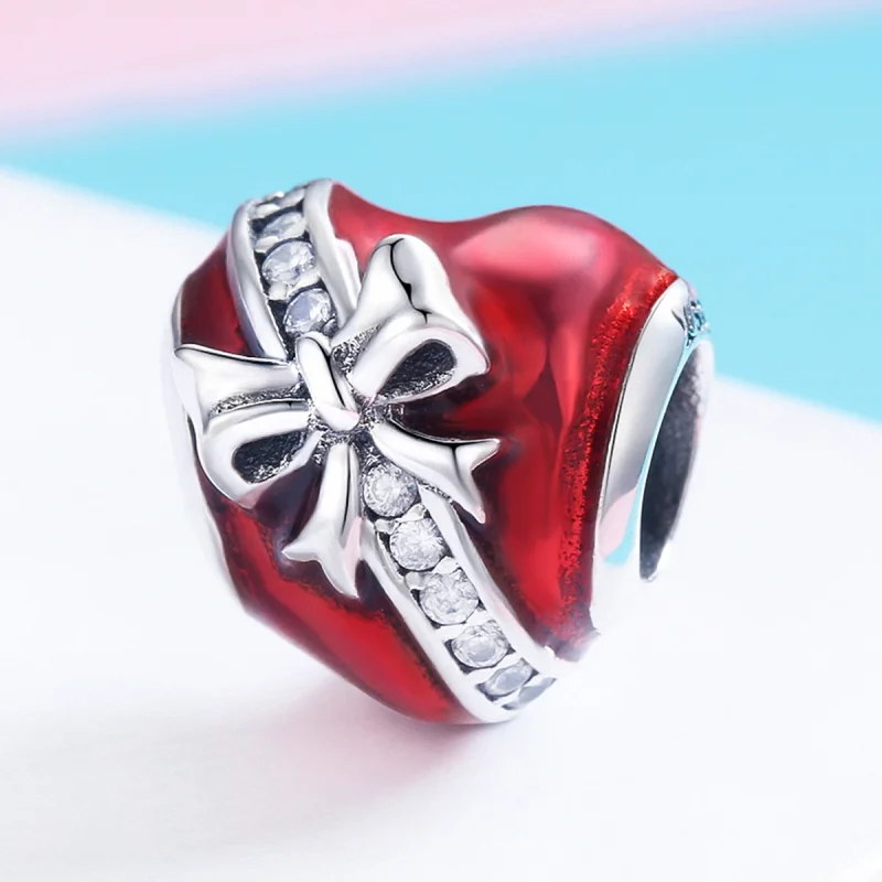 (image for) Pandora Style Silver Valentine's Day Love Gift Charm - SCC741 - View 2