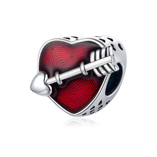Pandora Style Silver Valentine\'s Day First Love Charm - SCC480