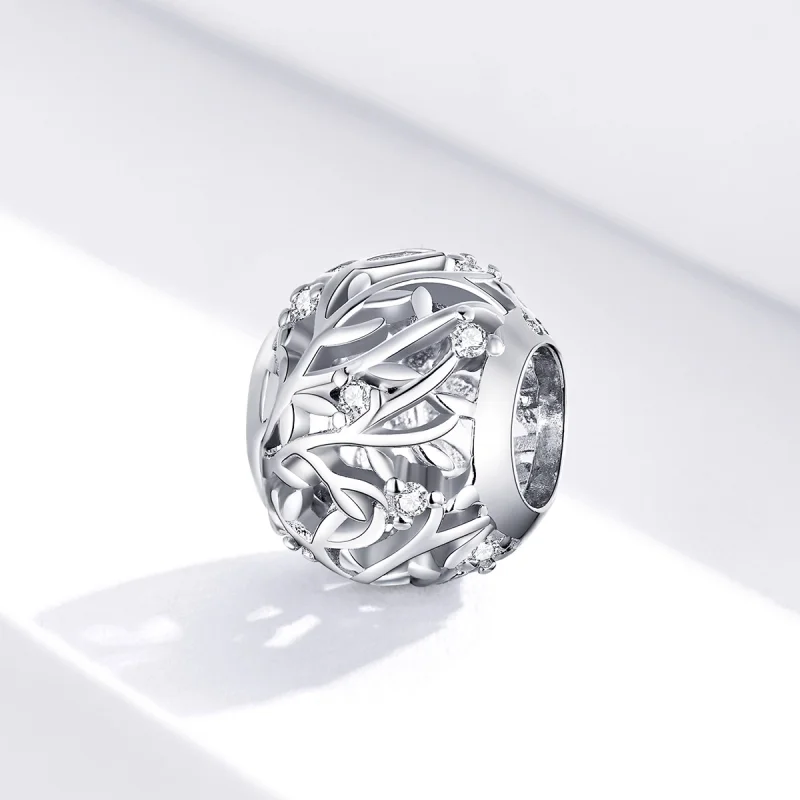 (image for) Pandora Style Silver Vine Charm - BSC256 - View 2