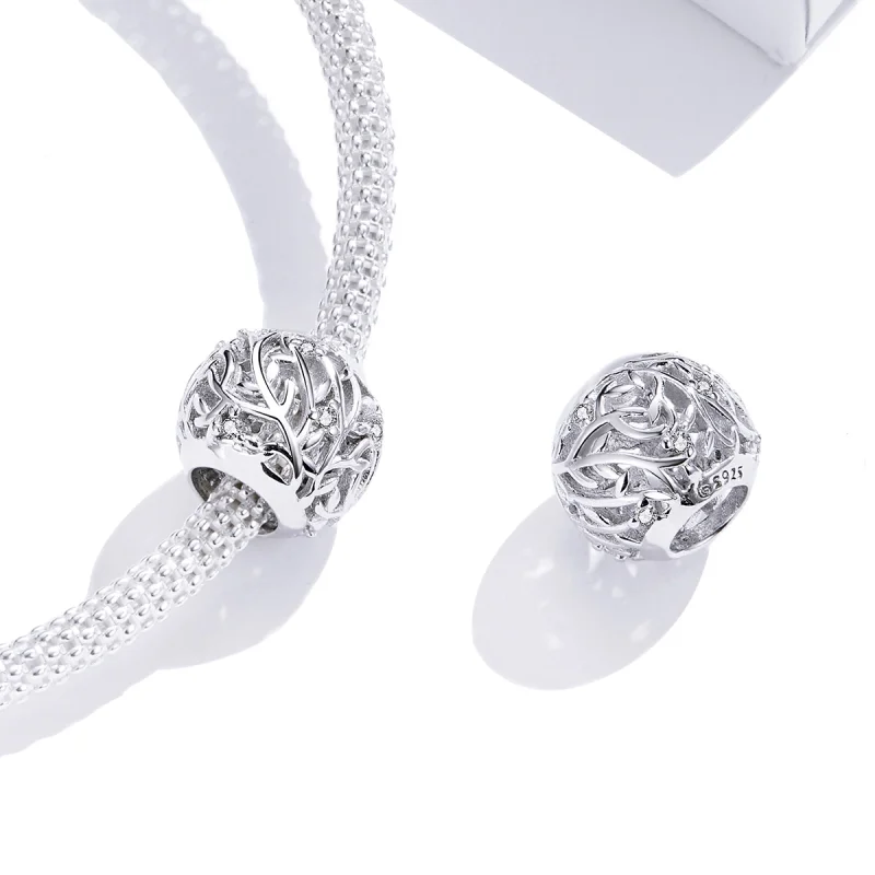 (image for) Pandora Style Silver Vine Charm - BSC256 - View 4