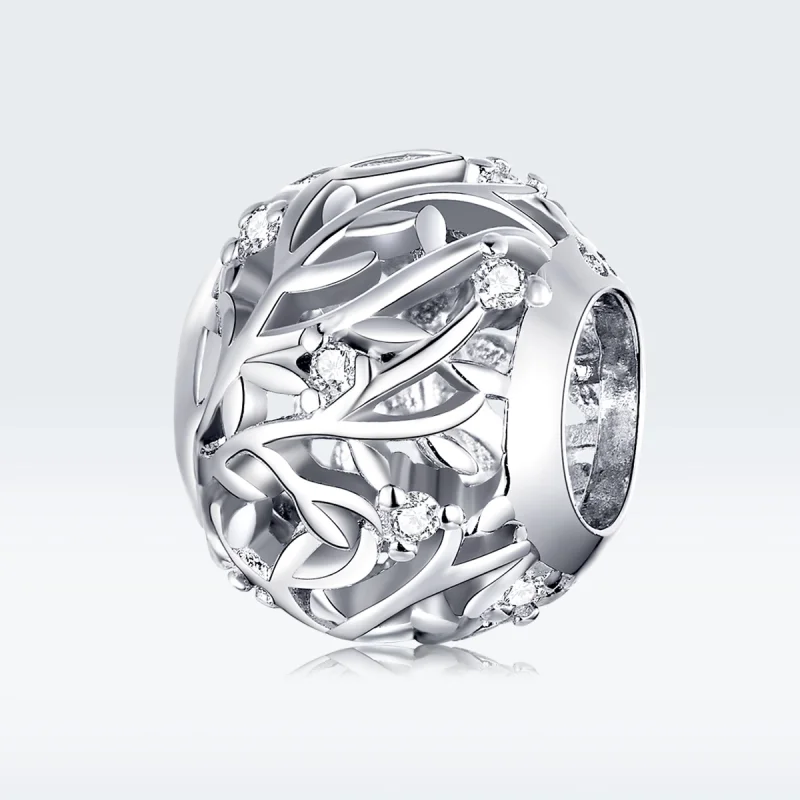 (image for) Pandora Style Silver Vine Charm - BSC256 - View 5