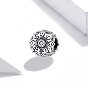 Pandora Style Silver Vintage Lotus Charm - SCC1823